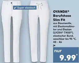 Kaufland OYANDA Berufshose Slim Fit Angebot