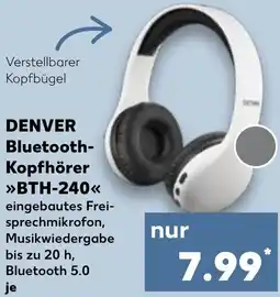 Kaufland DENVER Bluetooth Kopfhörer BTH-240 Angebot