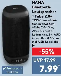 Kaufland HAMA Bluetooth Lautsprecher Tube 2.0 Angebot