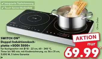 Kaufland SWITCH ON Doppel-Induktionskochplatte SODI 3500 Angebot