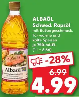 Kaufland ALBAÖL Schwed. Rapsöl Angebot