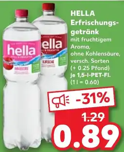 Kaufland HELLA Erfrischungsgetränk Angebot