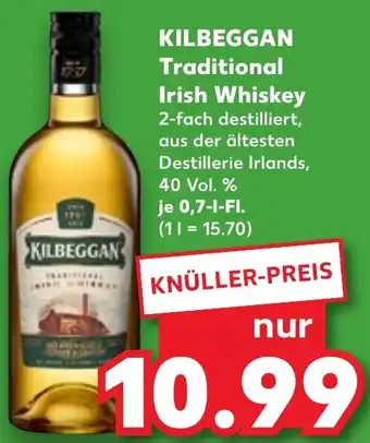Kaufland KILBEGGAN Traditional Irish Whiskey Angebot