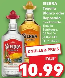Kaufland SIERRA Tequila Blanco oder Reposado Angebot