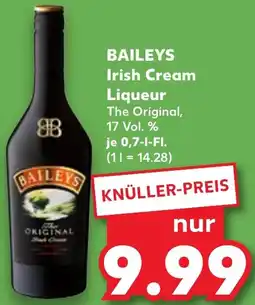 Kaufland BAILEYS Irish Cream Liqueur Angebot