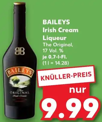 Kaufland BAILEYS Irish Cream Liqueur Angebot