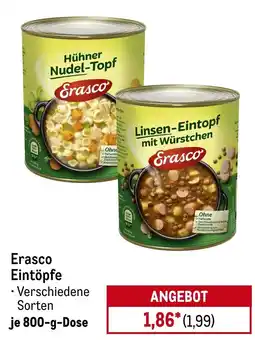 METRO Erasco Eintöpfe Angebot