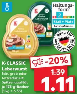 Kaufland K-CLASSIC Leberwurst Angebot