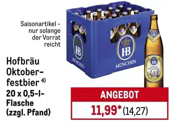 METRO Hofbräu Oktoberfestbier Angebot