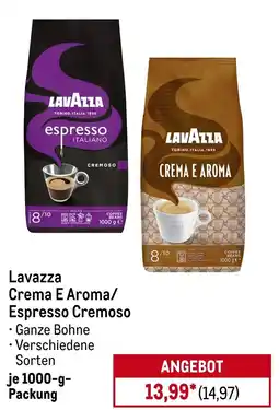 METRO Lavazza Crema E Aroma/ Espresso Cremoso Angebot