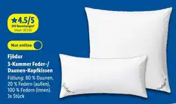 Lidl Fjödur 3-kammer feder-/daunen-kopfkissen Angebot