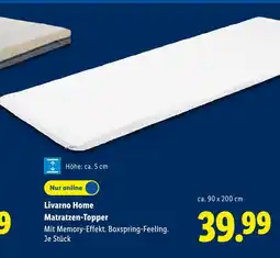 Lidl Livarno home matratzen-topper Angebot