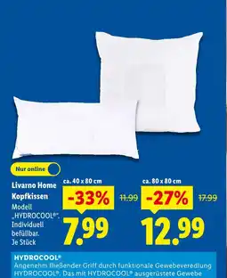 Lidl Livarno home kopfkissen ca. 40 x 80 cm Angebot