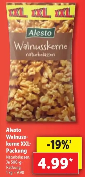 Lidl Alesto Walnusskerne XXL Packung Angebot