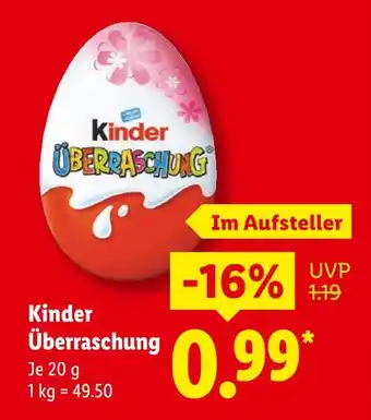 Lidl Kinder überraschung Angebot