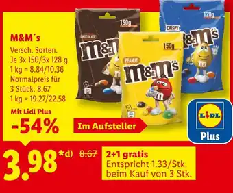 Lidl M&m's chocolate Angebot