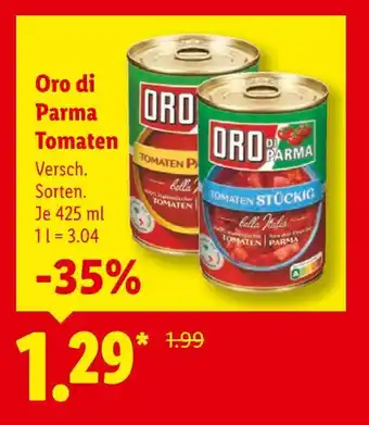 Lidl Oro di parma tomaten Angebot