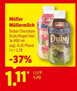Lidl Müller müllermilch dubai chocolate style Angebot