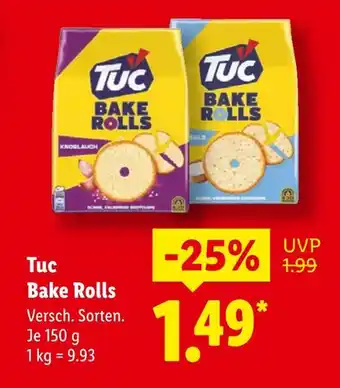 Lidl Tuc bake rolls Angebot