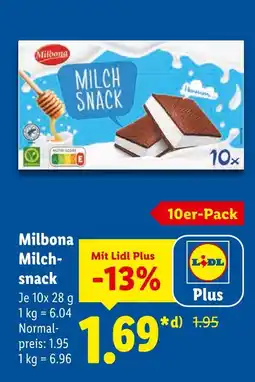 Lidl Milbona milch-snack Angebot