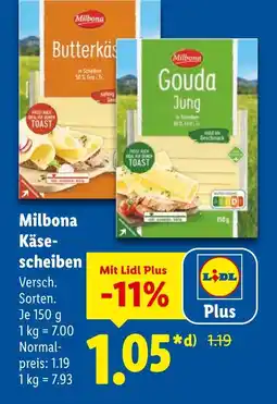 Lidl Milbona butterkäse Angebot