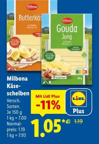 Lidl Milbona butterkäse Angebot