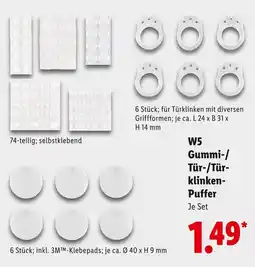 Lidl W5 gummi-/tür-/türklinken-puffer Angebot