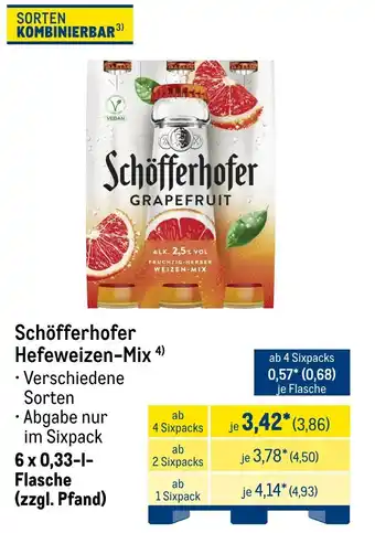 METRO Schöfferhofer Hefeweizen-Mix Angebot