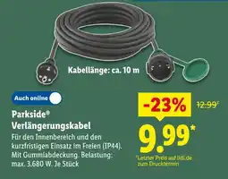 Lidl Parkside verlängerungskabel Angebot