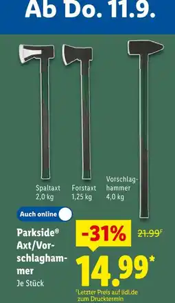 Lidl Parkside spaltaxt Angebot