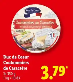 Lidl Duc de coeur coulommiers de caractère Angebot