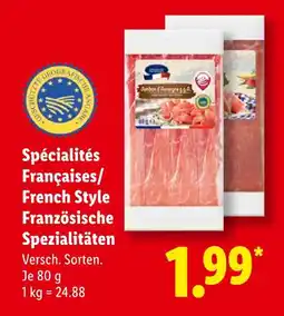 Lidl French style spécialités françaises/ französische spezialitäten Angebot