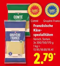 Lidl Comté französische käsespezialitäten Angebot