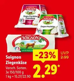 Lidl Soignon ziegen-frischkäse feige Angebot
