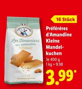 Lidl Préfèrés d'amandine les financiers aux amandes Angebot
