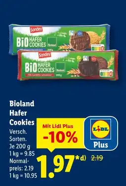 Lidl Sondey bioland hafer cookies Angebot