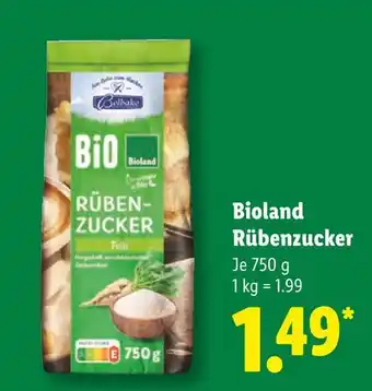 Lidl Belbake bioland rübenzucker Angebot