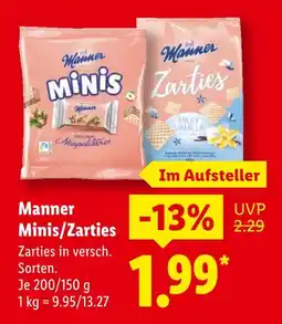 Lidl Manner minis Angebot