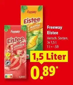 Lidl Freeway eistee erdbeer Angebot