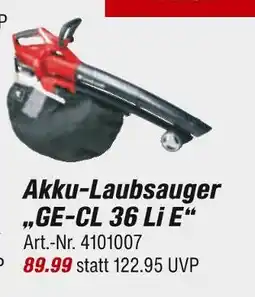 toom Baumarkt Akku-laubsauger ge-cl 36 li e Angebot