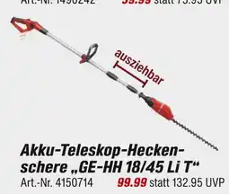 toom Baumarkt Akku-teleskop-heckenschere ge-hh 18/45 li t Angebot