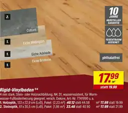 toom Baumarkt Rigid-vinylboden 1/4 Angebot