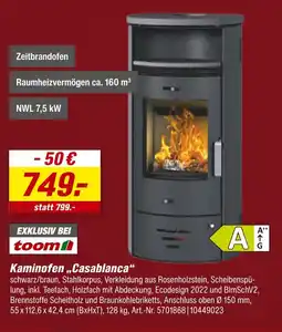 toom Baumarkt Kaminofen casablanca Angebot