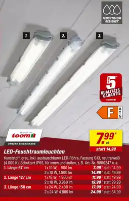 toom Baumarkt Led-feuchtraumleuchten Angebot