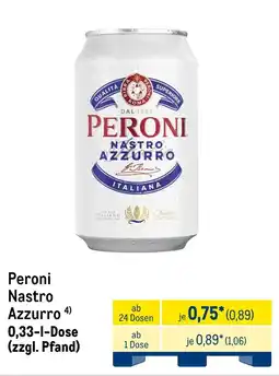 METRO Peroni Nastro Azzurro Angebot