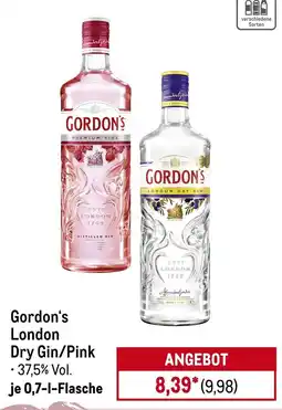 METRO Gordon's London Dry Gin/Pink Angebot