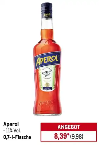 METRO Aperol APERITIVO Angebot