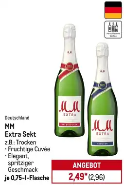 METRO MM Extra Sekt z.B.: Trocken • Fruchtige Cuvée Angebot