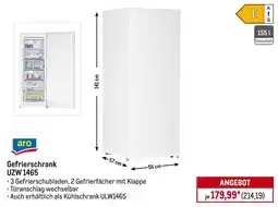 METRO aro Gefrierschrank UZW 1465 Angebot