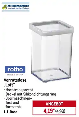 METRO rotho Vorratsdose „Loft“ Angebot